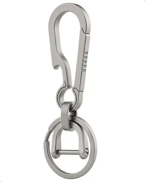 Key Clip Titanium Carabiner Keychain Quick Release Key Chain Carabiner for Keys Titanium Key Rings Heavy Duty
