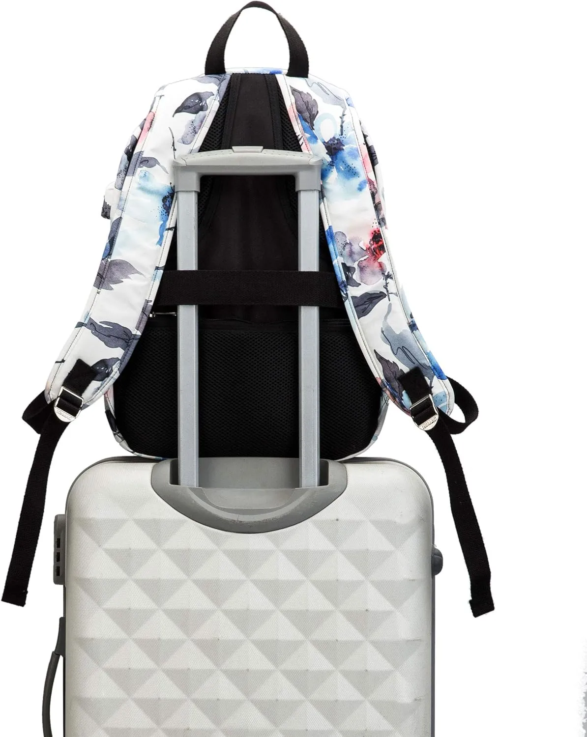 Kinmac Watercolor Pattern 15 inch Waterproof Laptop Travel Outdoor Backpack With USB Charging Port For 13 inch 14 inch and 15.6 inch Laptop
