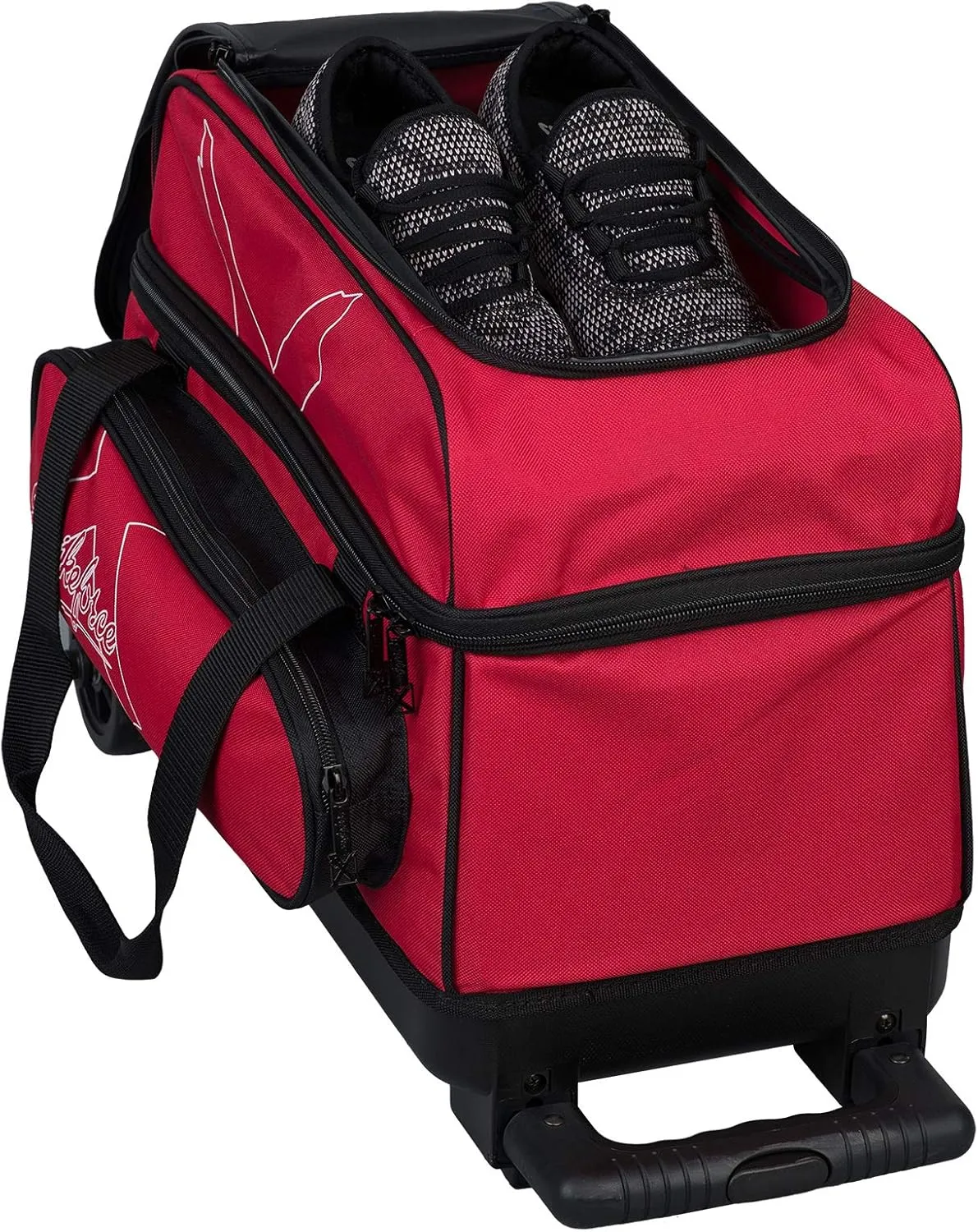 KR Strikeforce Hybrid X Double Roller Bowling Bag - Holds Two Balls, Shoes, Cleaners & Accessories - Multiple Colors