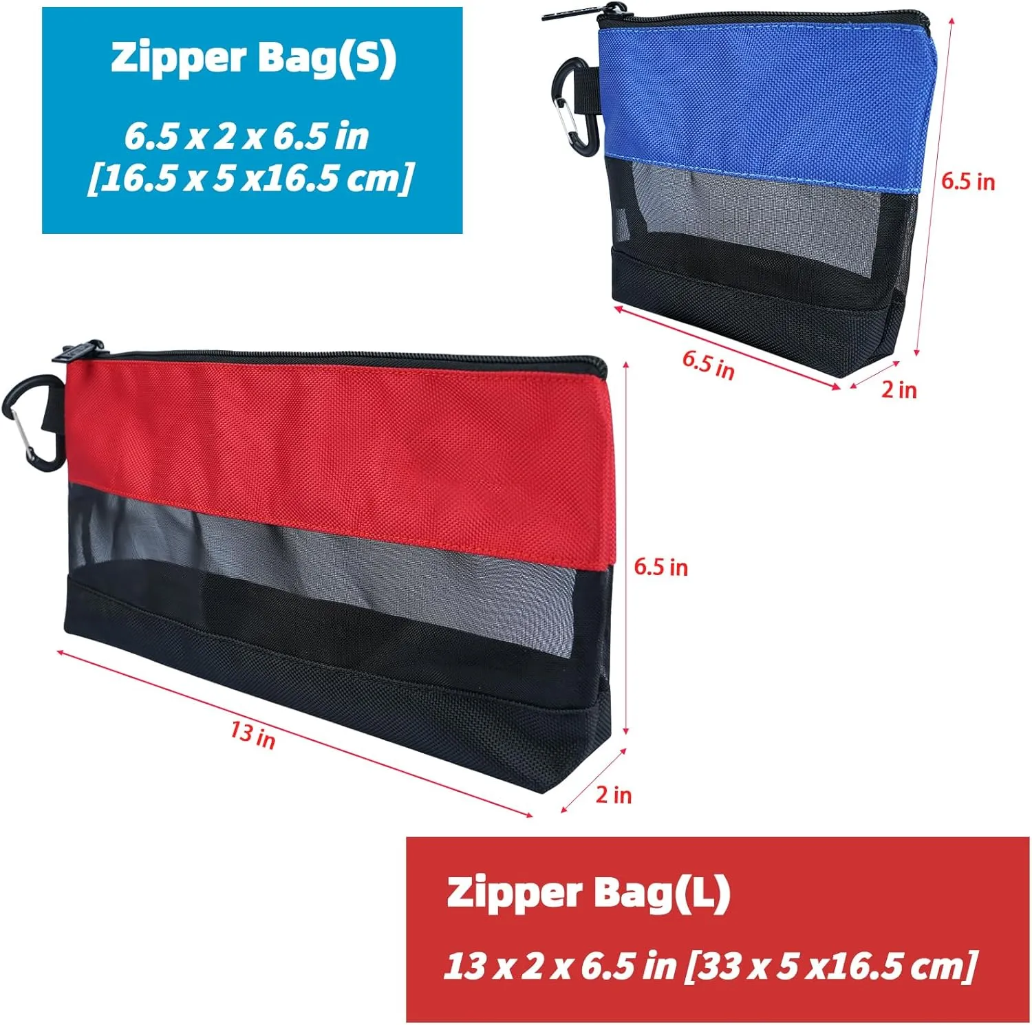 KUNN 2 Pack Tool Pouch Zipper Storage Bag,Heavy Duty Small Tool Bags Utility Pouches Organizer