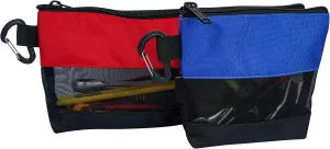 KUNN 2 Pack Tool Pouch Zipper Storage Bag,Heavy Duty Small Tool Bags Utility Pouches Organizer