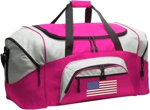 LARGE American Flag Duffel Bag Ladies USA Flag Suitcase Duffle