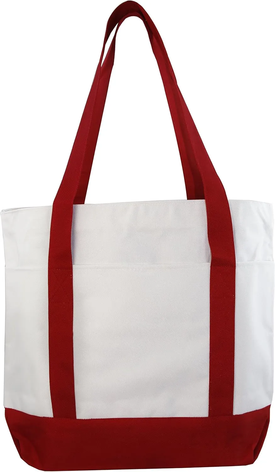 Large Daily Poly Zippered Tote Bag