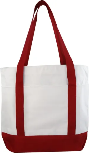 Large Daily Poly Zippered Tote Bag