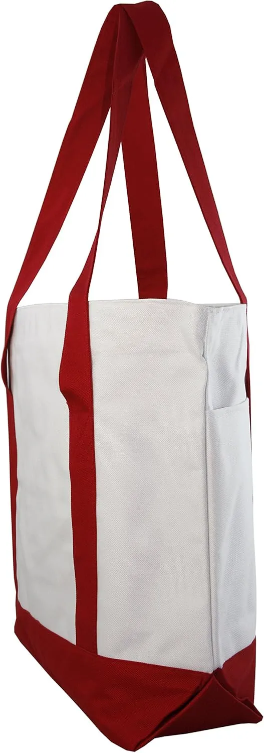 Large Daily Poly Zippered Tote Bag
