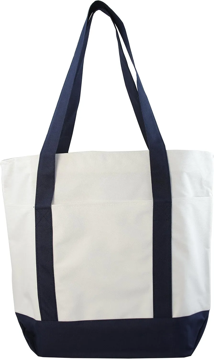 Large Daily Poly Zippered Tote Bag