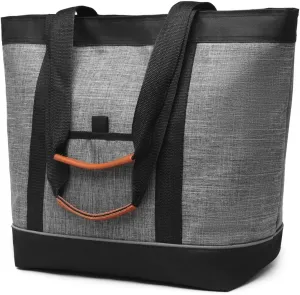Large Insulated Cooler Bag – Reusable Thermal Foam Grocery Tote, Keeps Food Hot or Cold for Hours, Leakproof, Perfect for Delivery, Travel, Picnic, and Grocery Shopping