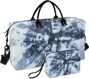 Large Travel Duffel Bag Sports Tote Gym Bag Overnight Weekender Bags Tie-dye Color Carry On Luggage with Toiletry Bags
