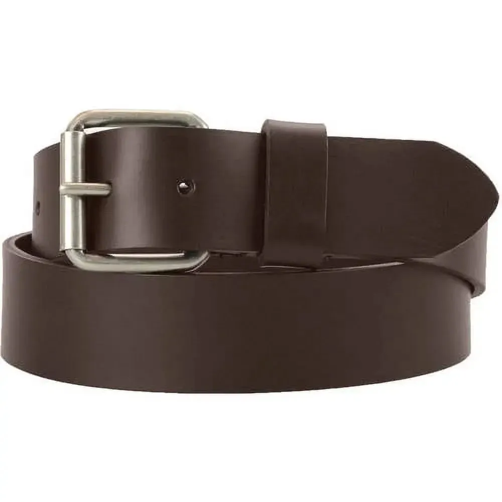 Leather Harness Belt with Antique Nickel Buckle