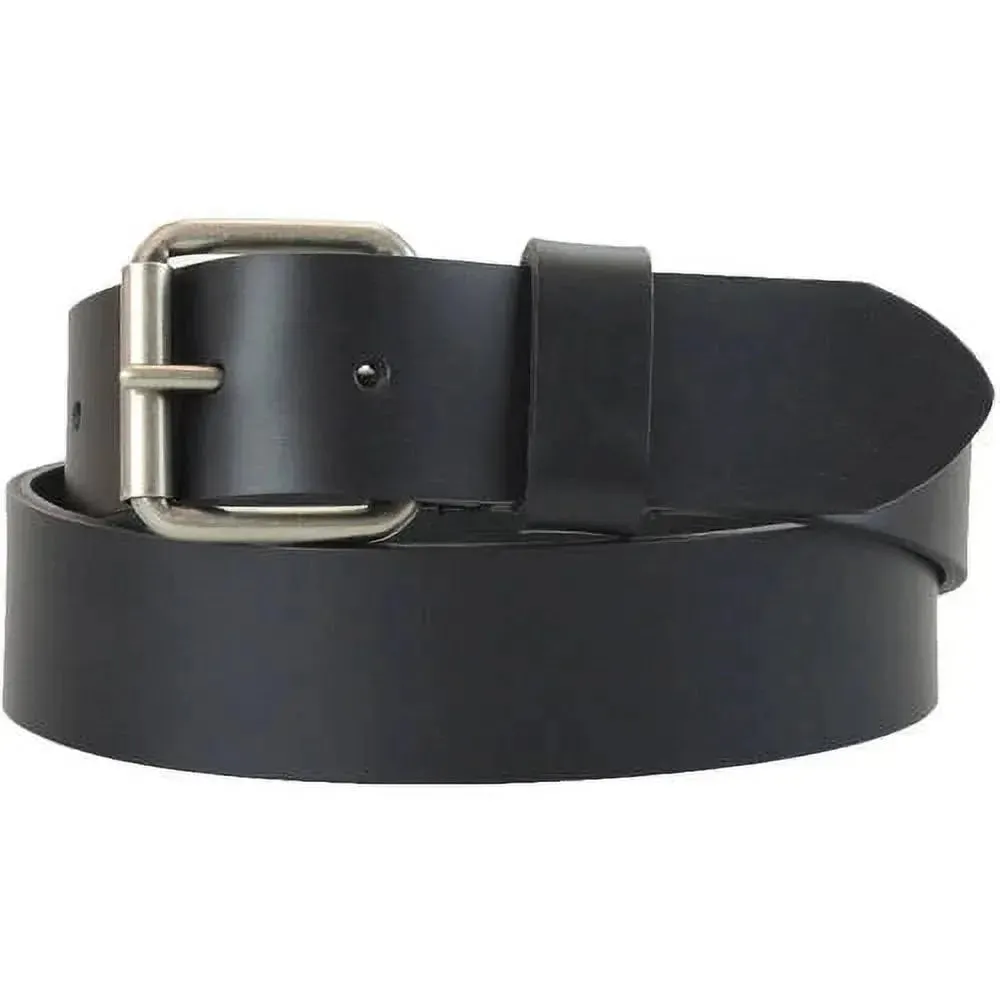 Leather Harness Belt with Antique Nickel Buckle