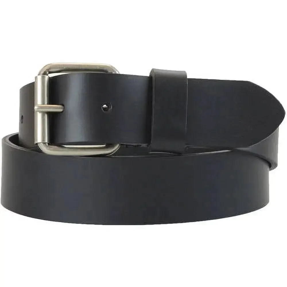 Leather Harness Belt with Antique Nickel Buckle