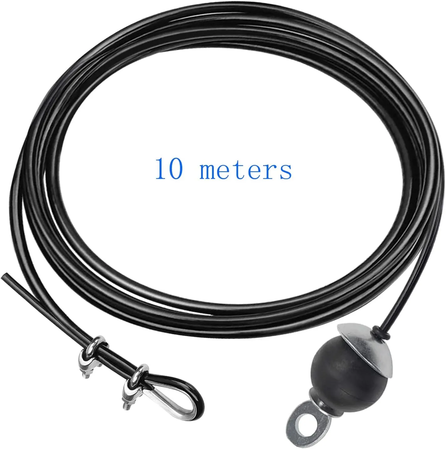LFJ Replacement Gym Cable with Stopper Ball Fitness Pulley Cable Steel Wire Rope for Cable Machine Home Gym Weight Lift Pulley System