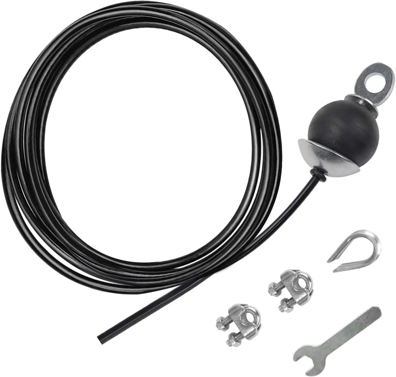 LFJ Replacement Gym Cable with Stopper Ball Fitness Pulley Cable Steel Wire Rope for Cable Machine Home Gym Weight Lift Pulley System