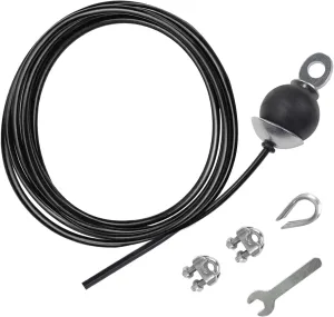 LFJ Replacement Gym Cable with Stopper Ball Fitness Pulley Cable Steel Wire Rope for Cable Machine Home Gym Weight Lift Pulley System