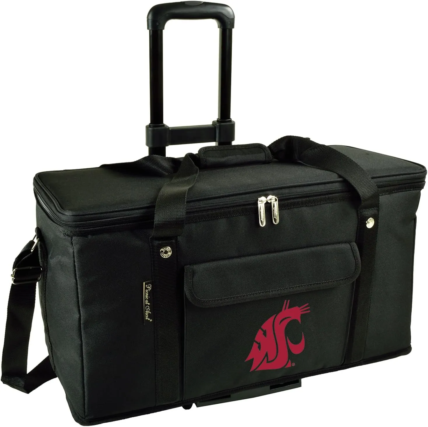 Licensed Travel Cooler with Wheels- 64 Can Capacity- Collapsible Leakproof Cooler- Designed & Quality Approved in The USA