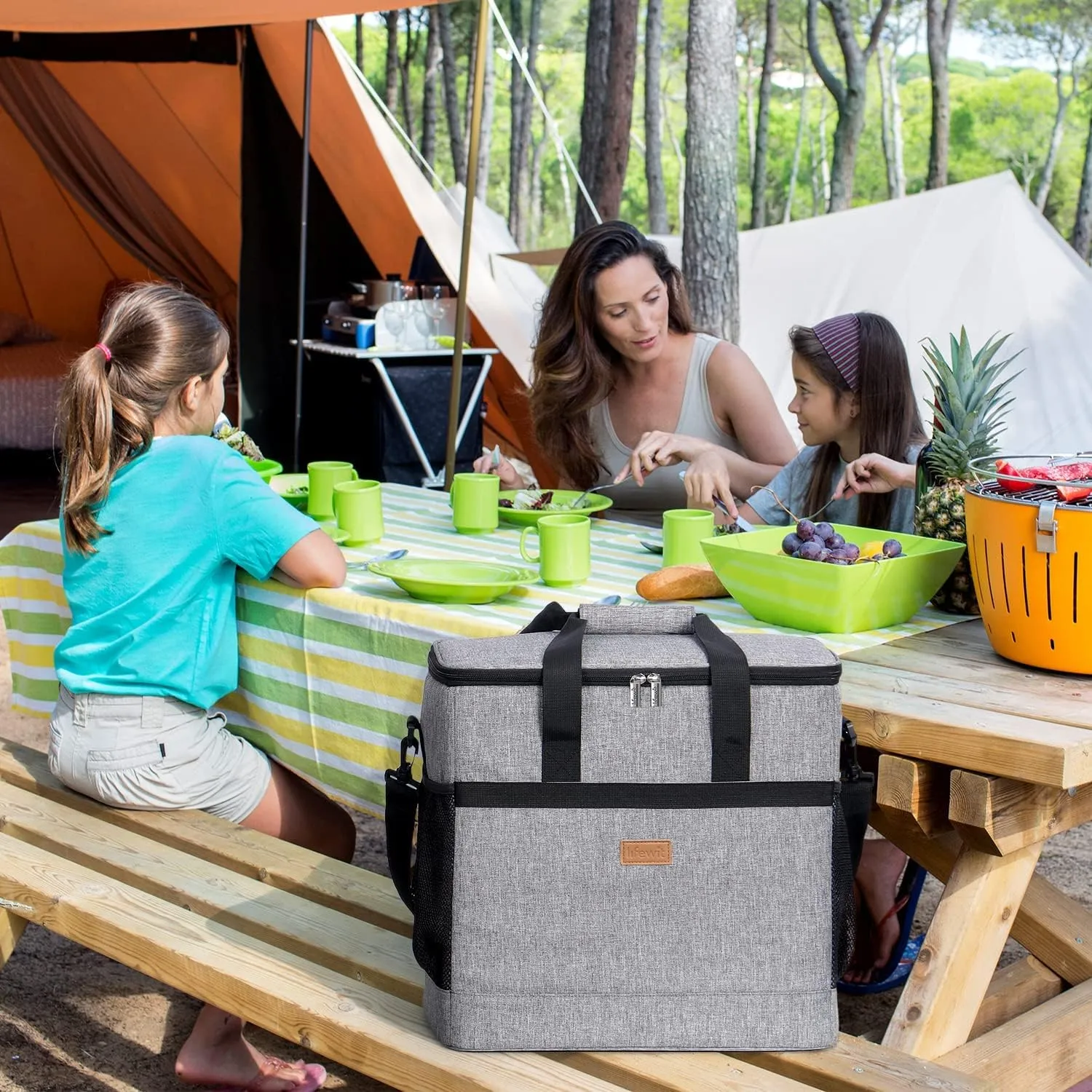 Lifewit Cooler Bag 30/50/60 Cans Collapsible and Insulated Large Lunch Bag Leakproof Soft Cooler Portable Tote for Camping/BBQ/Family Outdoor Activities