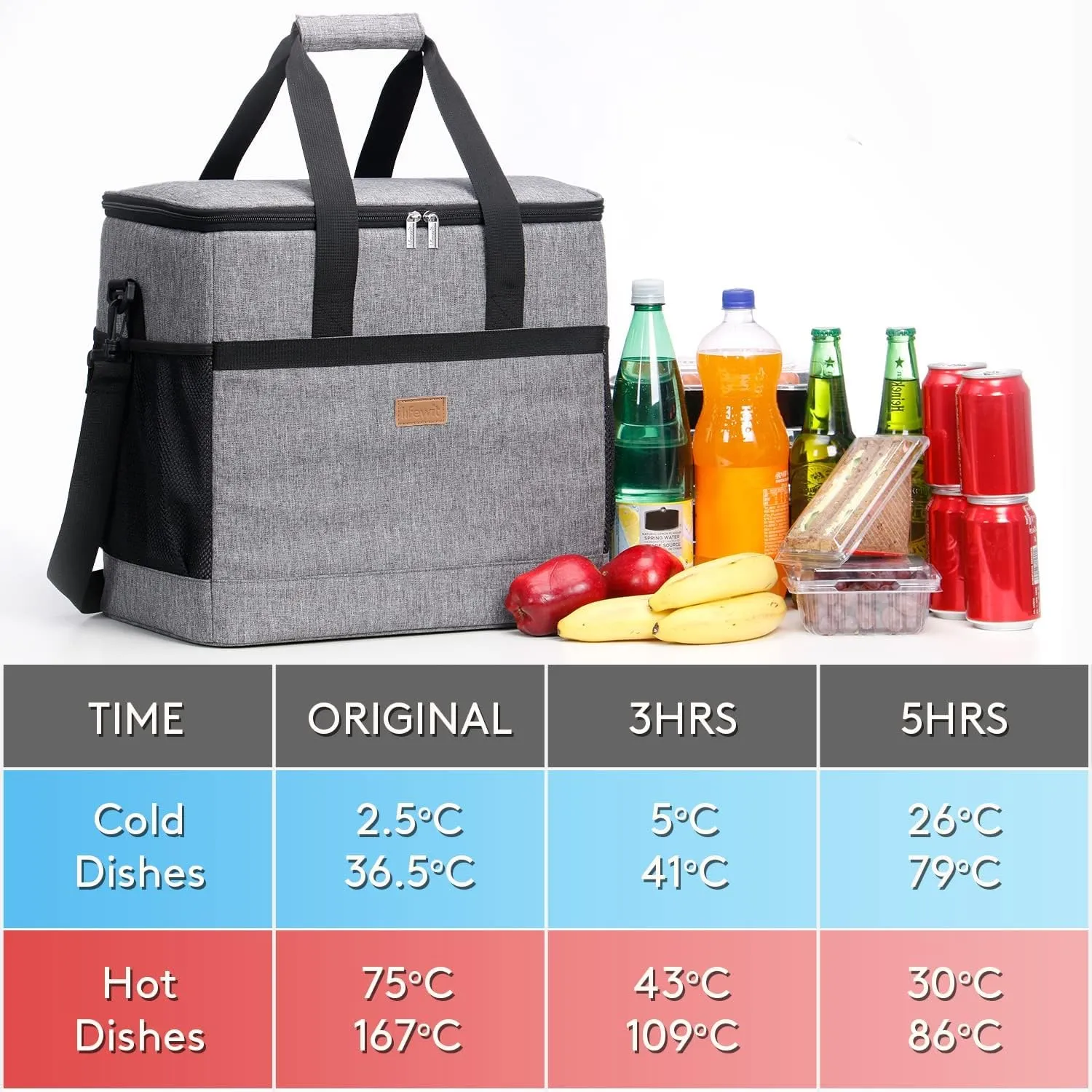 Lifewit Cooler Bag 30/50/60 Cans Collapsible and Insulated Large Lunch Bag Leakproof Soft Cooler Portable Tote for Camping/BBQ/Family Outdoor Activities