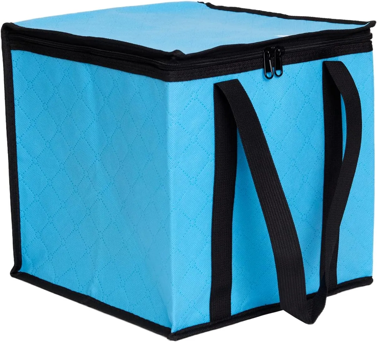 Lightweight Board Game Bag [Dual Layer Non-Woven Fabric/Carrying Handle/Zippered Lid/Water Resistant] (Light Blue)