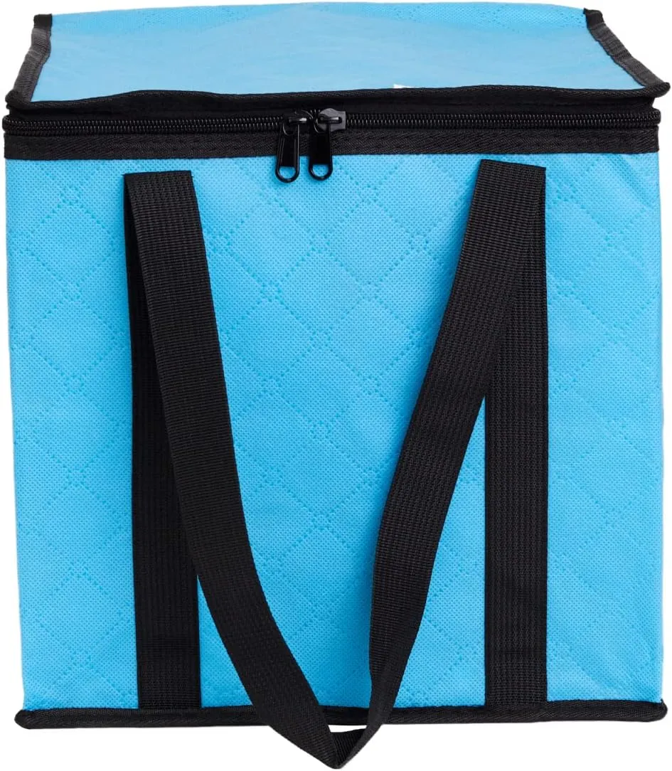 Lightweight Board Game Bag [Dual Layer Non-Woven Fabric/Carrying Handle/Zippered Lid/Water Resistant] (Light Blue)