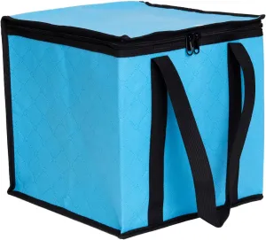 Lightweight Board Game Bag [Dual Layer Non-Woven Fabric/Carrying Handle/Zippered Lid/Water Resistant] (Light Blue)