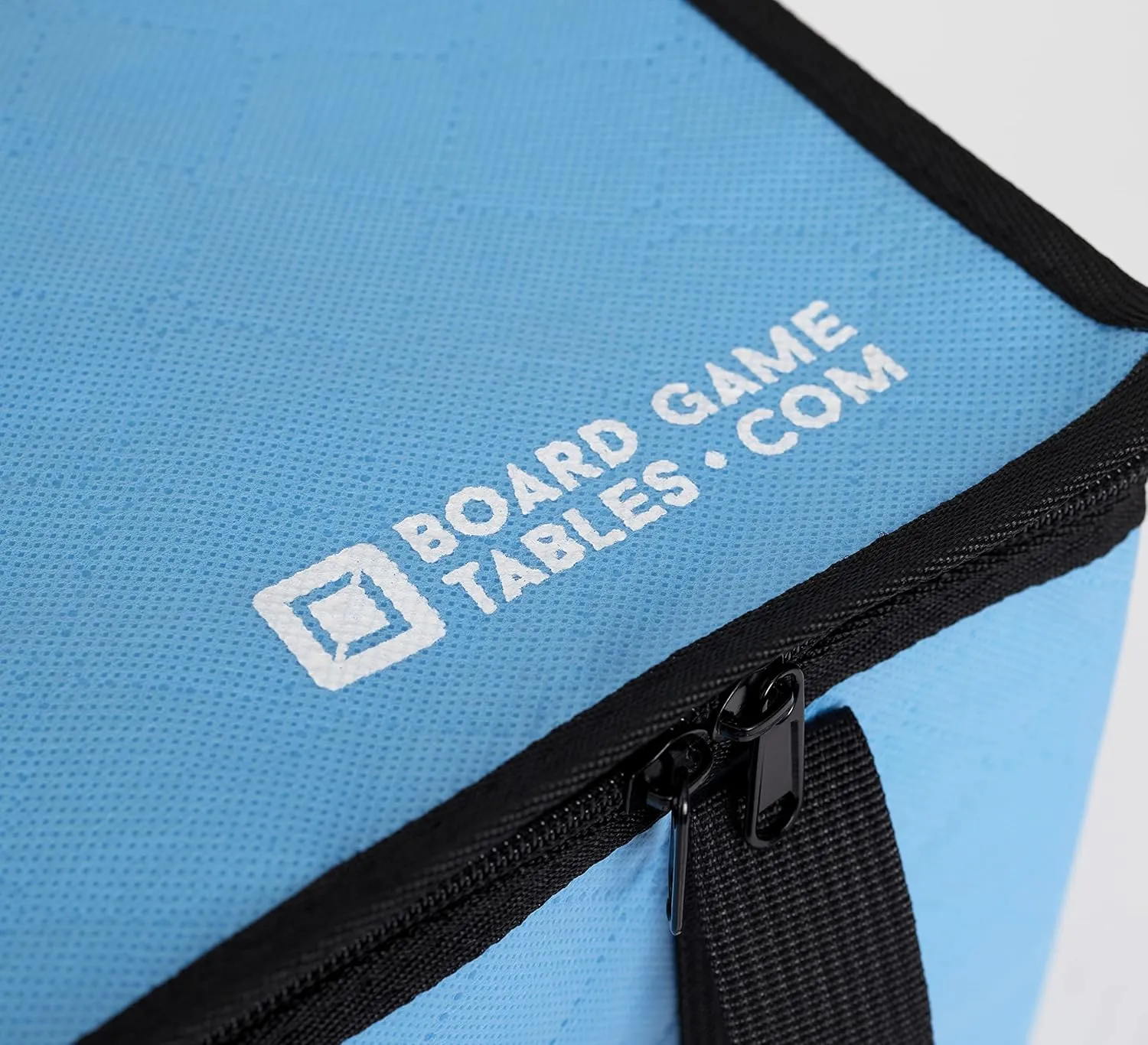 Lightweight Board Game Bag [Dual Layer Non-Woven Fabric/Carrying Handle/Zippered Lid/Water Resistant] (Light Blue)