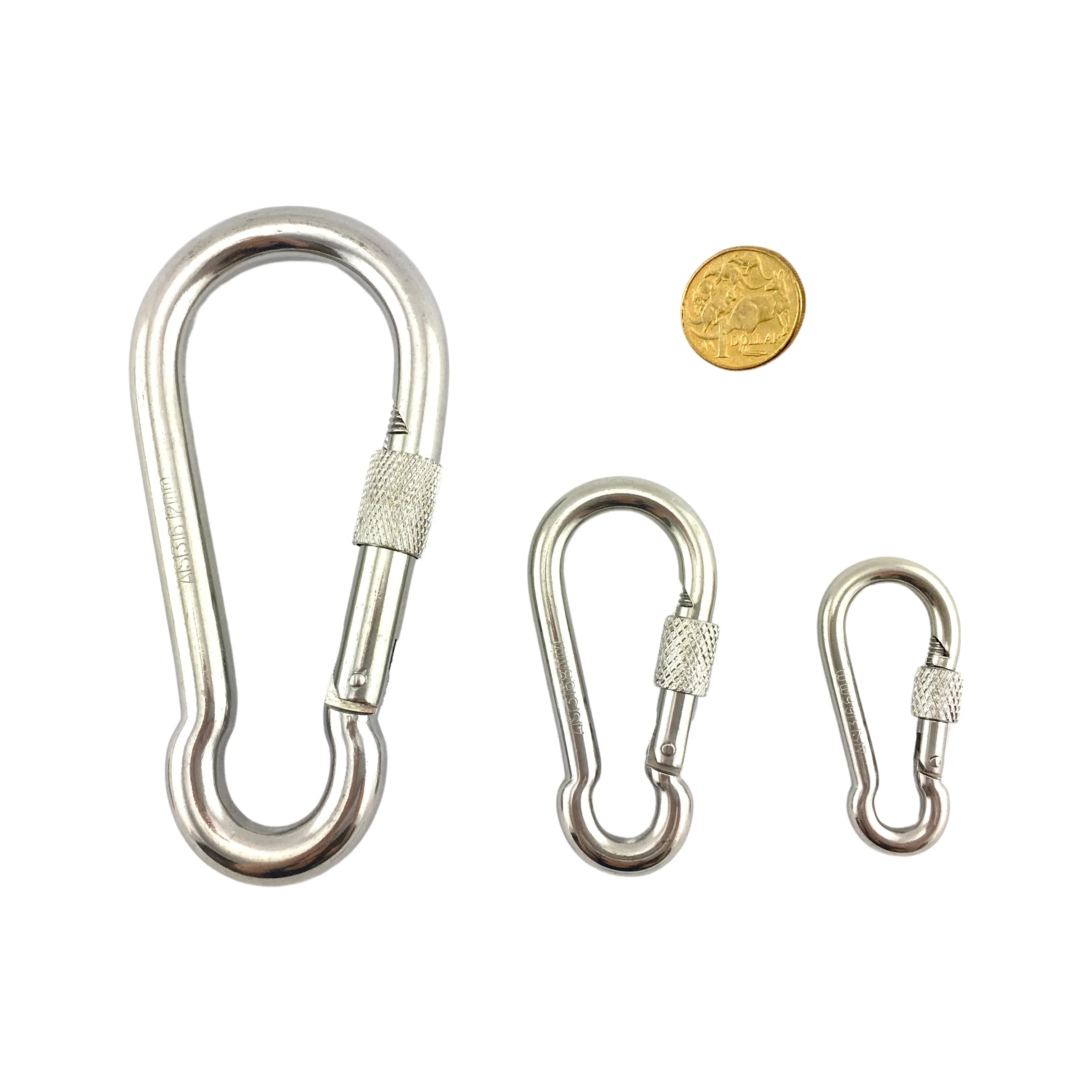 Locking Snap Hook - Stainless Steel