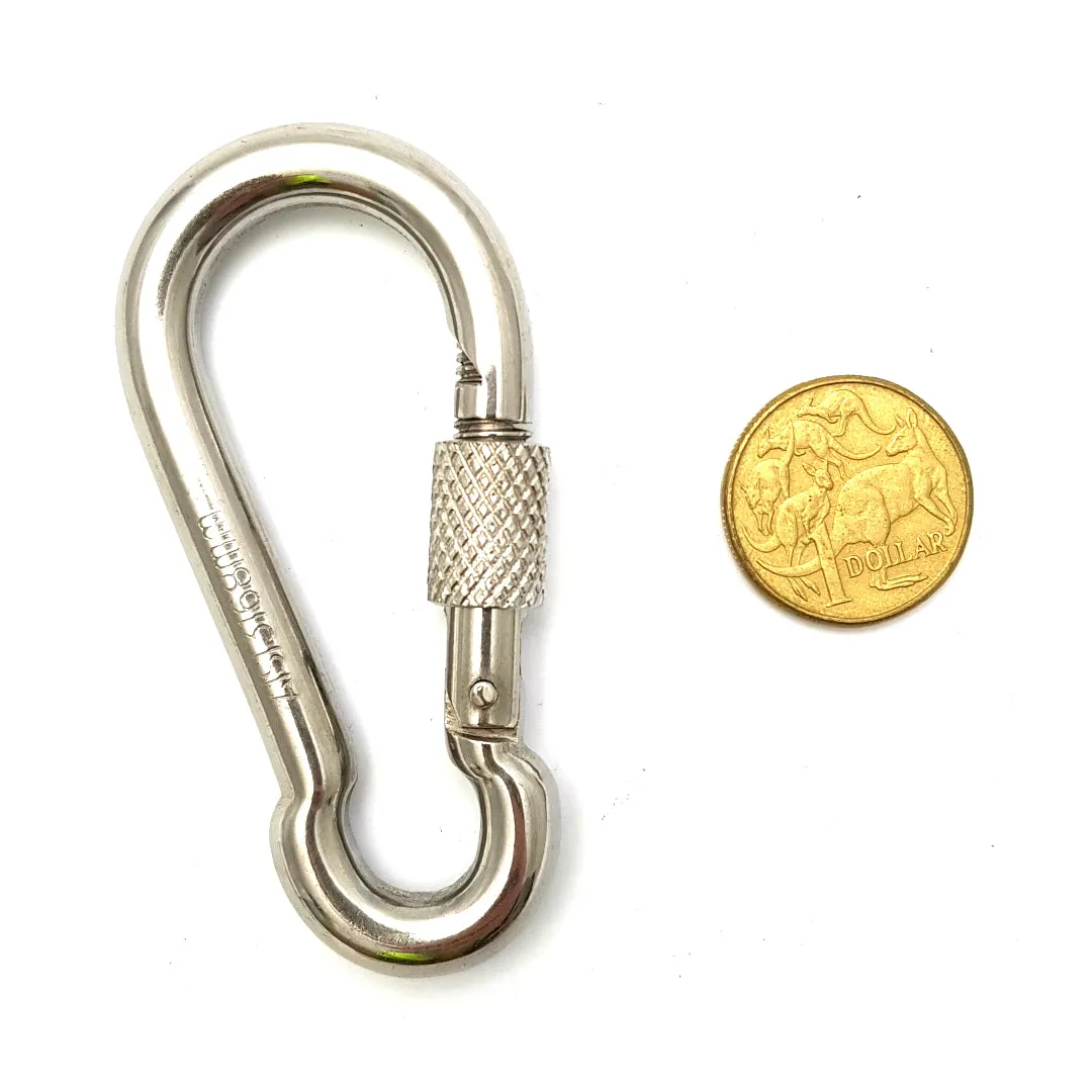 Locking Snap Hook - Stainless Steel