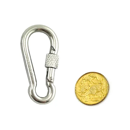 Locking Snap Hook - Stainless Steel