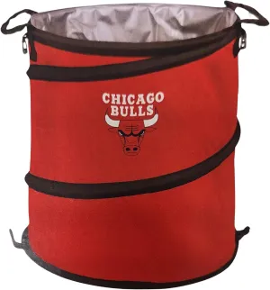 Logo Brands NBA Collapsible 3-in-1 Cooler, Trash Can, Travel Hamper (Chicago Bulls)