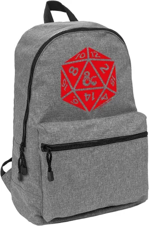LOGOVISION Dungeons and Dragons D20 Dice Lightweight Backpack for Work School Daily Use Packable for Travel