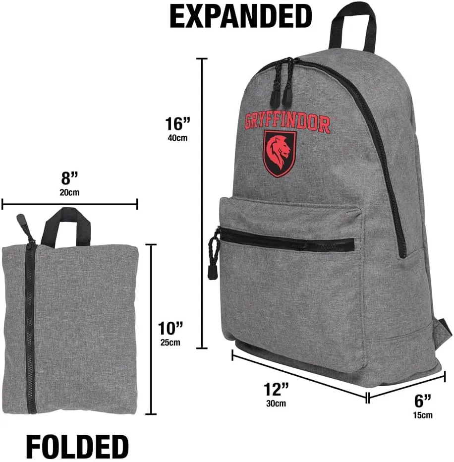 LOGOVISION Harry Potter Gryffindor Arch Lightweight Backpack for Work School Daily Use Packable for Travel