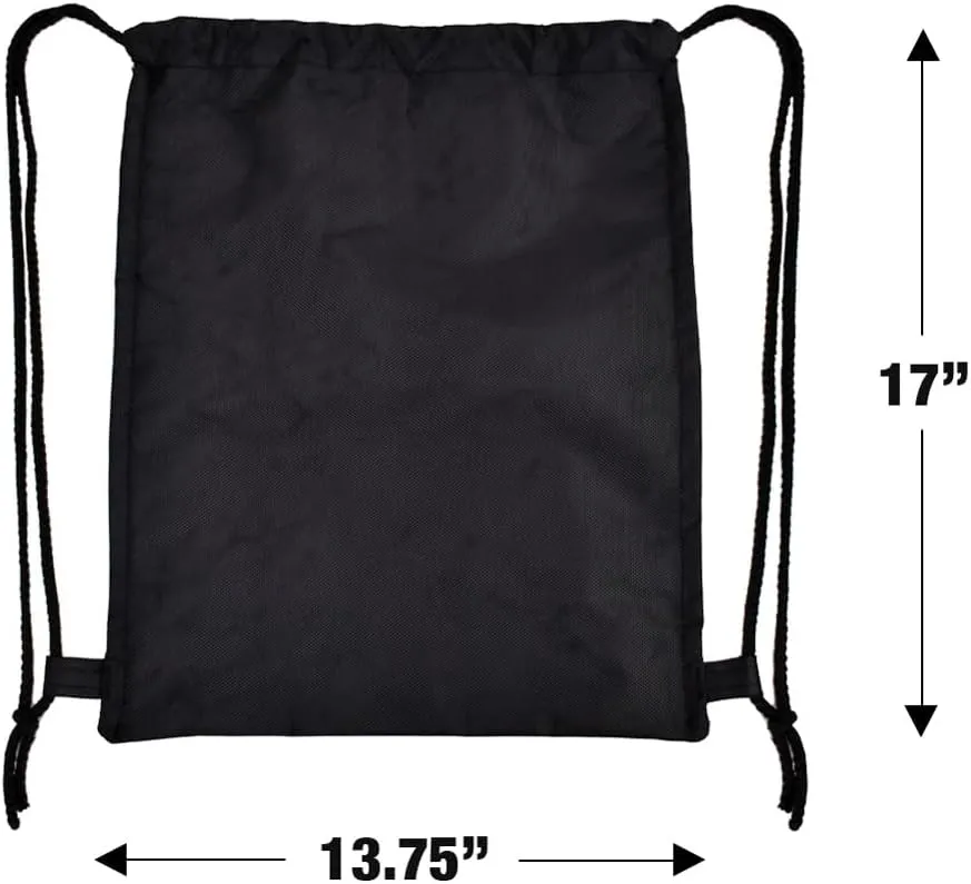 LOGOVISION, Retro Camper Rv Travel Trailer Drawstring Backpack Sports Bag Sackpack 17" x 13", Perfect for Gym, Yoga or Practice