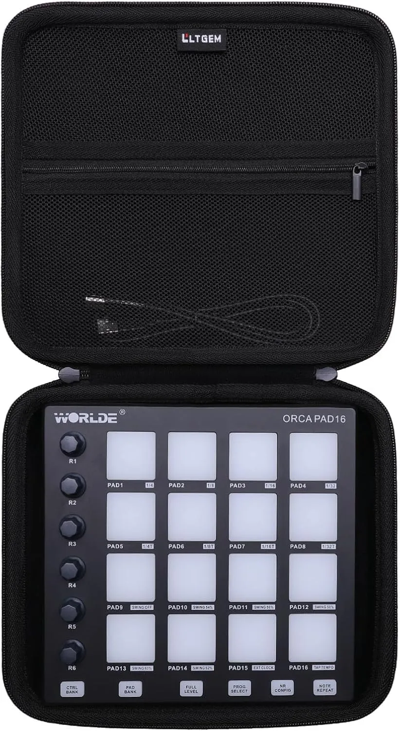 LTGEM Case Compatible with summina/ROYHH MIDI Controller(Inside: 8.9"x7.2"x0.9"), Case Only