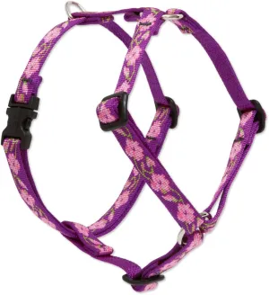 LupinePet Originals 1/2" Rose Garden 12-20" Adjustable Roman Dog Harness for Small Dogs
