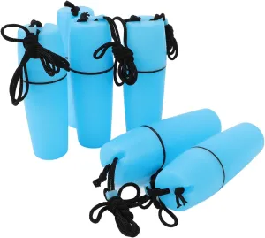 Luqeeg 6PCS Kayak Container Bottle, ABS Material, Waterproof, Secure Sealed Design, Easy to Carry Multipurpose Use with Hook Rope, for Diving Snorkeling Surfing Kayaking Boating