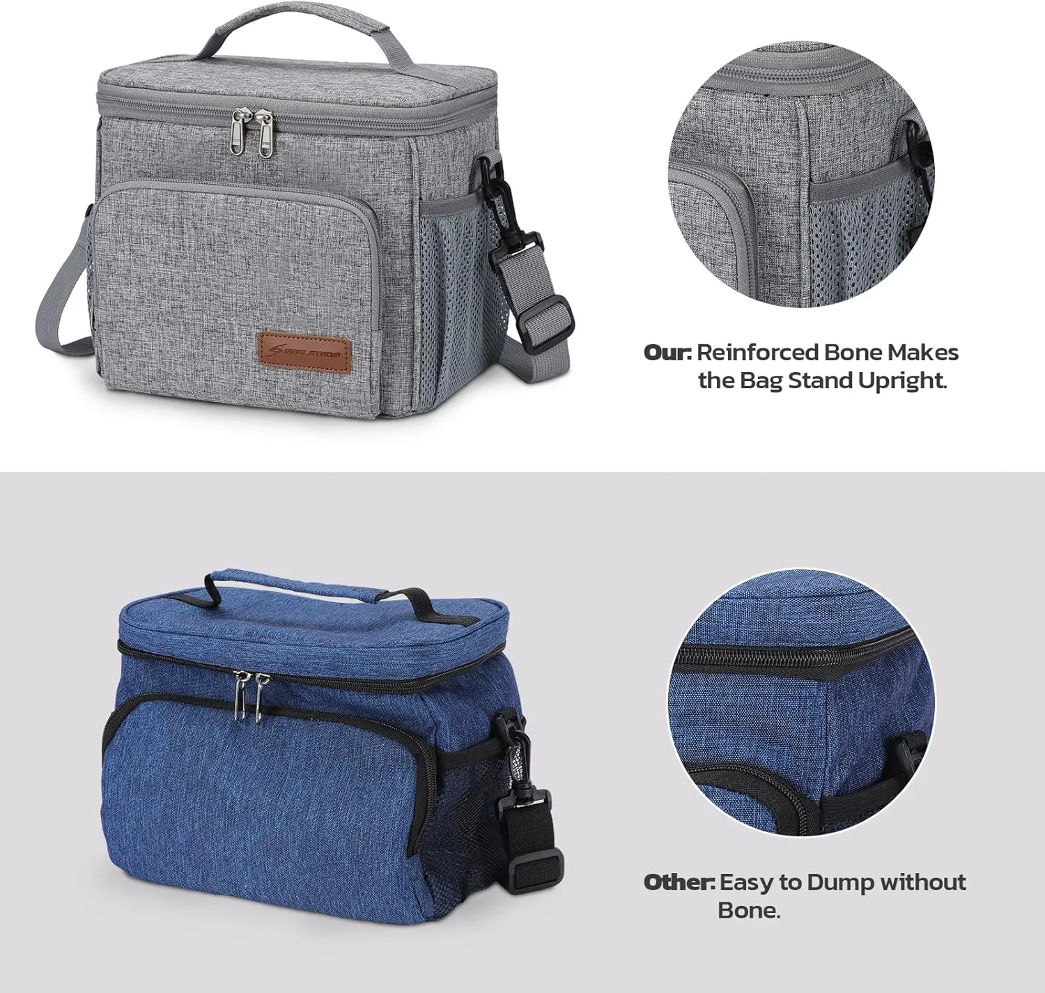 Maelstrom Lunch Box for Men,Insulated Lunch Bag Women/Men,Leakproof Lunch Cooler Bag, Lunch Tote Bag