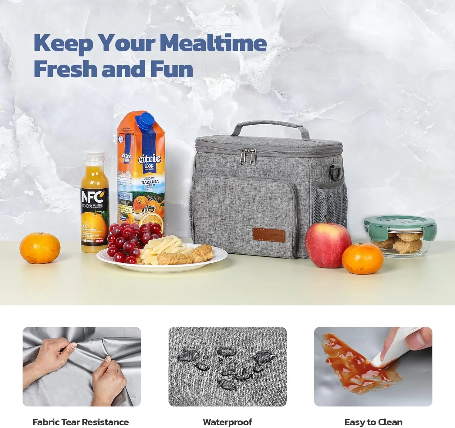 Maelstrom Lunch Box for Men,Insulated Lunch Bag Women/Men,Leakproof Lunch Cooler Bag, Lunch Tote Bag