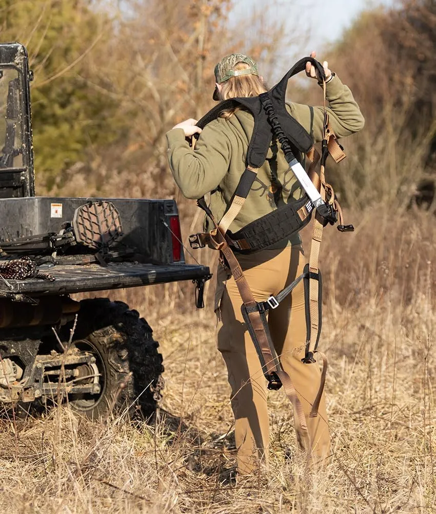 Malta Hunting Safety Hunter's Elite Safety Harness Set with Climbing Strap, Tree Strap, Deer Drag/Suspension Relief Strap