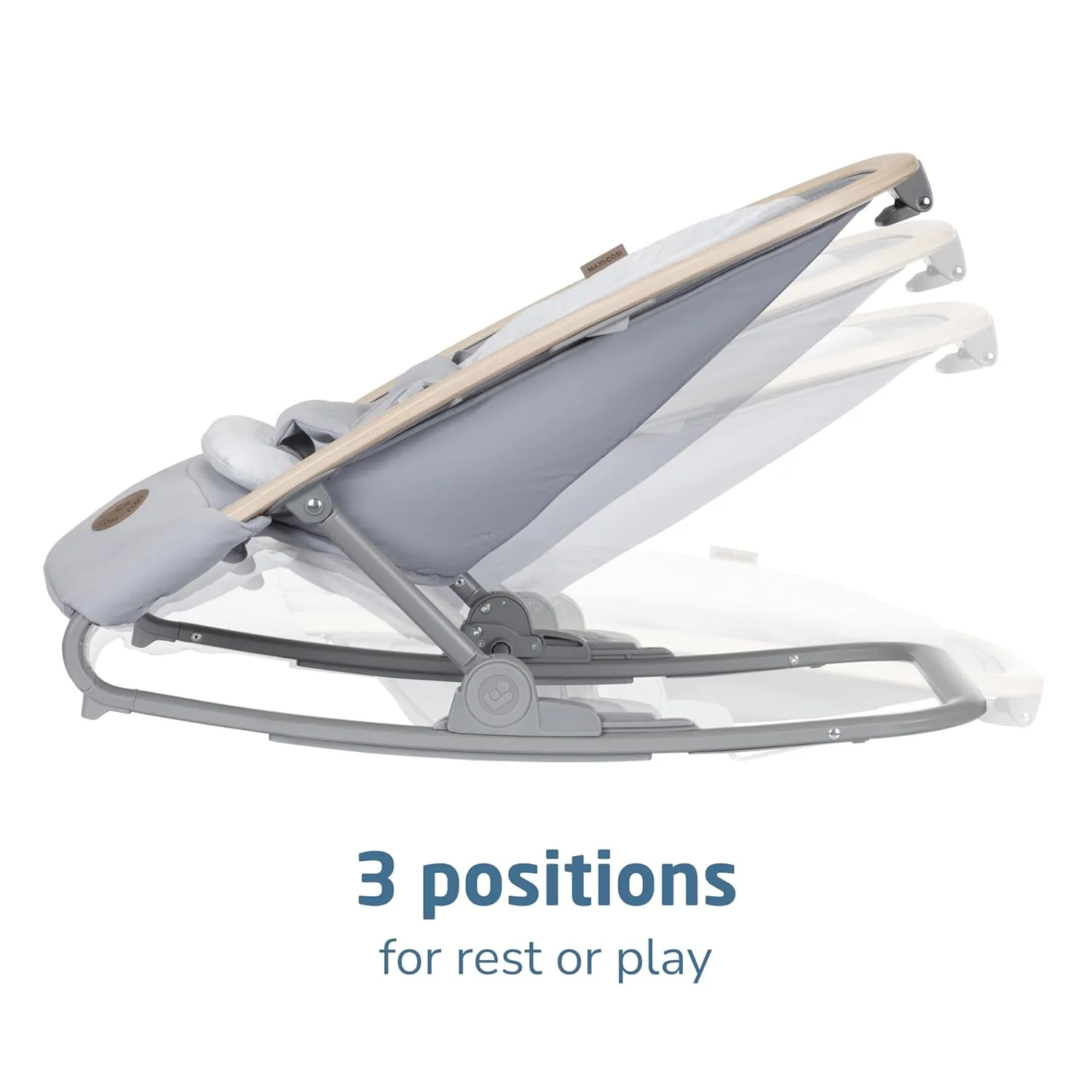 Maxi-Cosi Moa 8-in-1 Highchair, Classic Oat & Kori 2-in-1 Rocker, Classic Slate