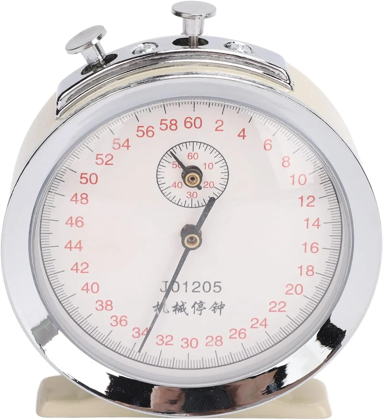 Mechanical Stopwatch Dial 60 Second 0.2s Scale Value Metal Plastic Compact Design for Running Physics Experiments
