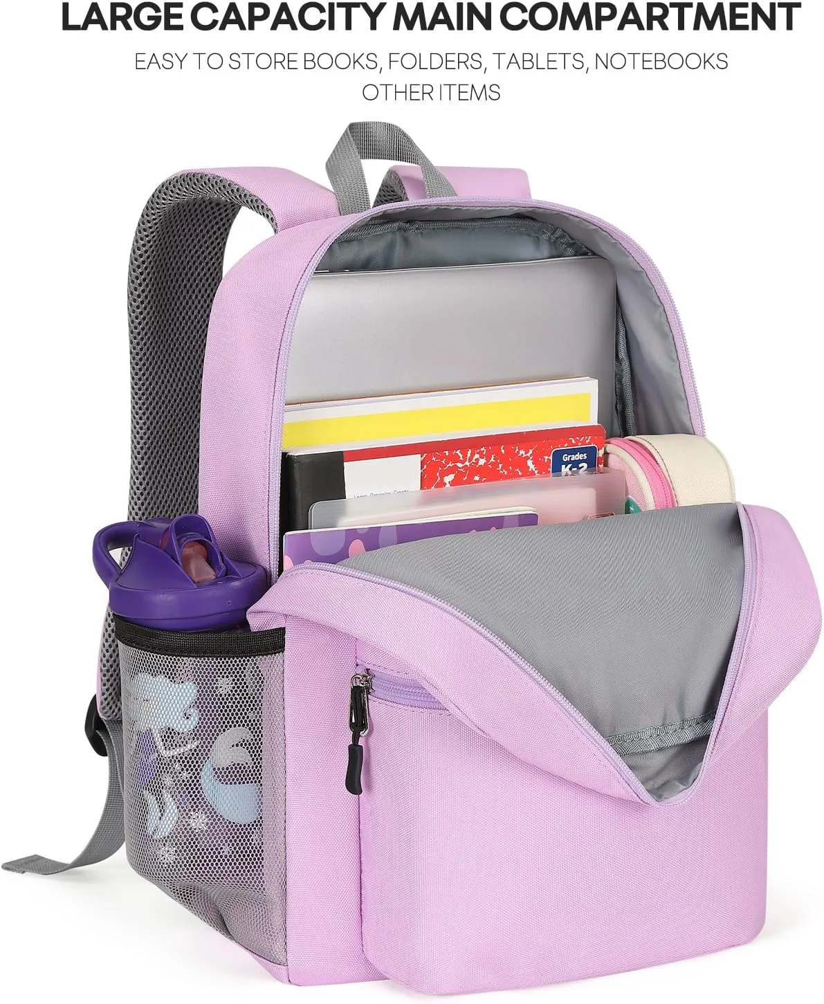 mibasies Kids Backpack for Girls 4-6: Girls Backpacks for Elementary Kindergarten
