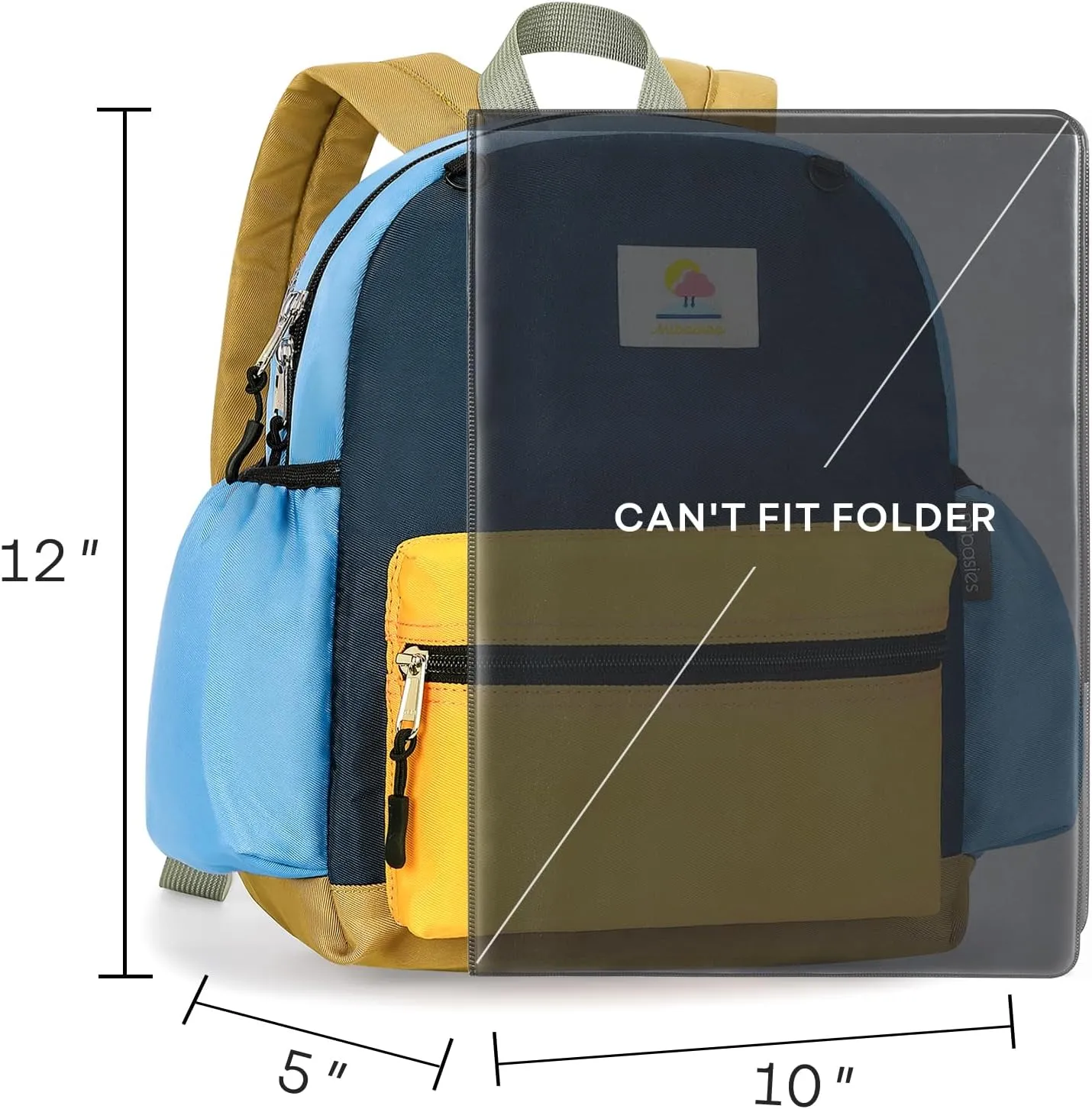 mibasies Toddler Backpack for Boys 2-4: Preschool Backpack for Boys - Kids Toddler Bookbag