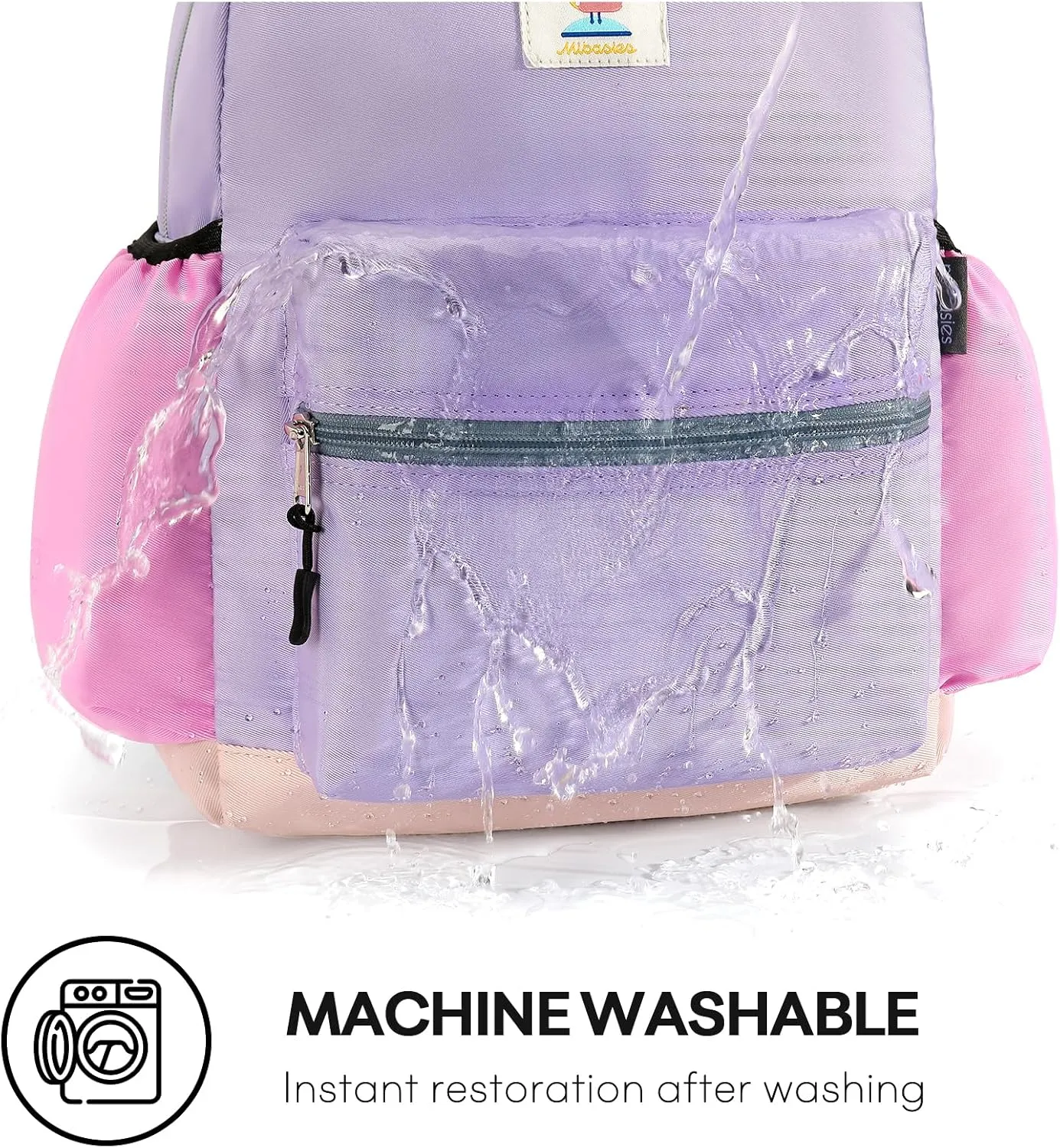 mibasies Toddler Backpack for Girls 2-4: Preschool Backpack for Girls - Kids Toddler Bookbag