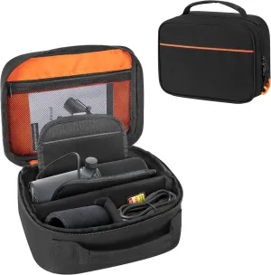 Microphone Carry Case Compatible with Shure SM7B/MV7/MV7X Vocal Dynamic Microphone, Microphone Storage Bag Features Fixing Band & Detachable Dividers (Patent Design)
