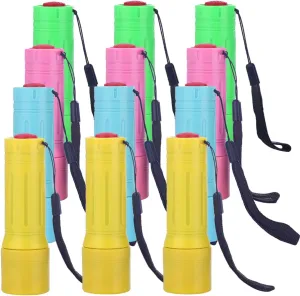 Milisten 12pcs Mini Handheld Led Flashlight High Lumens Portable Keychain Light for Camping Wedding Favors Outdoor Activities Pocket-Sized Emergency Illumination