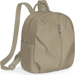 Mini Backpack Purse Small Cute Women Bag Lightweight Daypack for Travel (Khaki)
