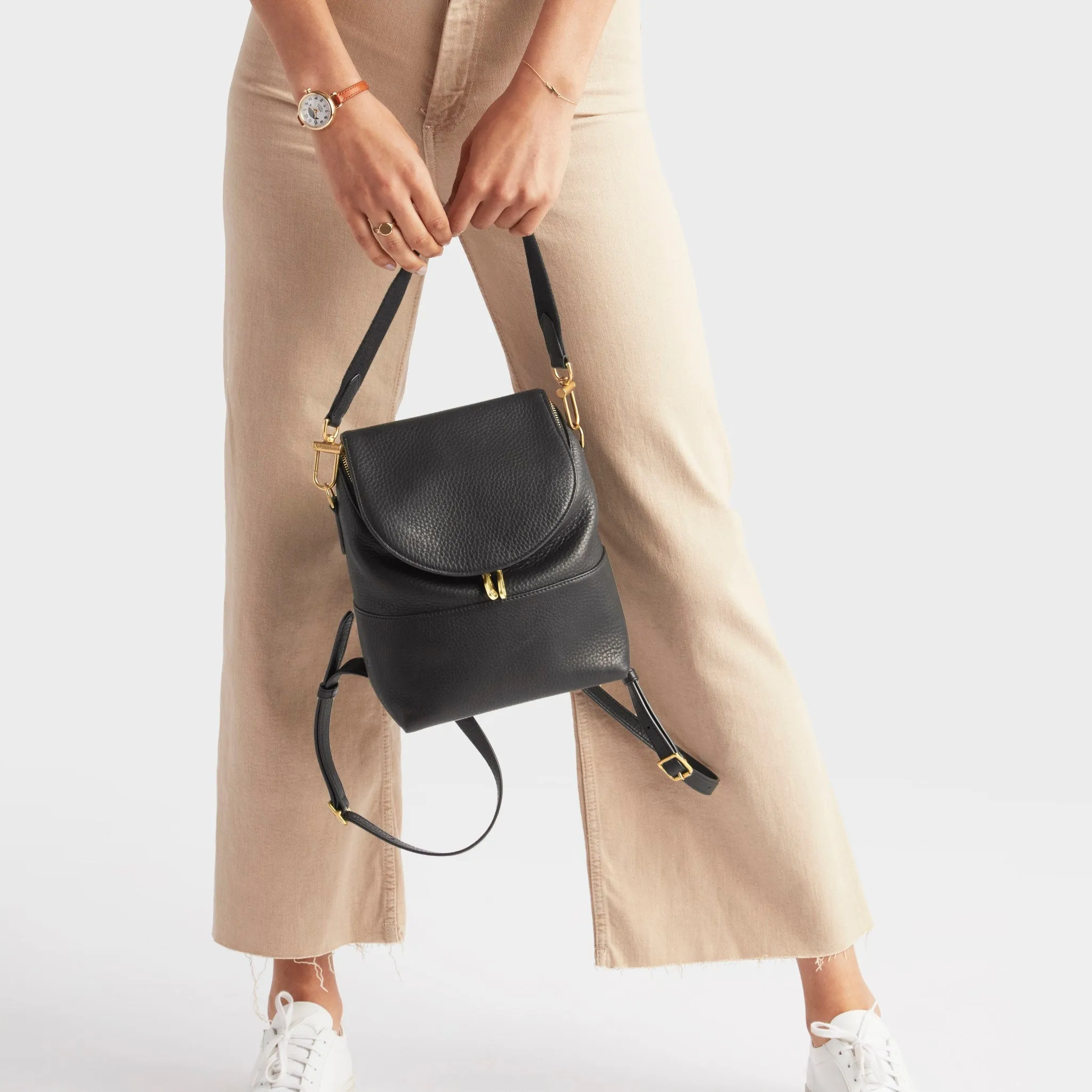 Mini Pocket Backpack - Black