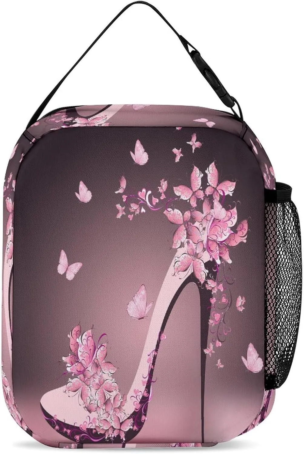 Modern Pastel Art High Heels Bags Set Backpack For Work Hiking Lunch Bag Travel Unisex Bags