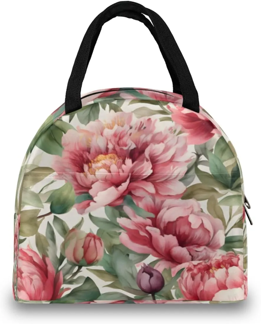 Modern Romance Lunch Tote Bag Reusable Insulated Bags Waterproof Adult Portable Meal Cooler Pack for Women Men Picnic Office Work Travel