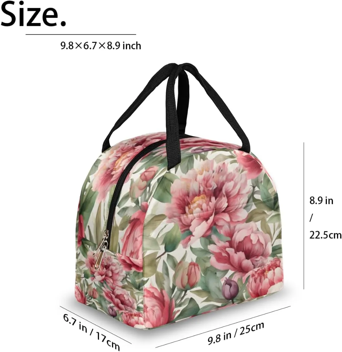 Modern Romance Lunch Tote Bag Reusable Insulated Bags Waterproof Adult Portable Meal Cooler Pack for Women Men Picnic Office Work Travel